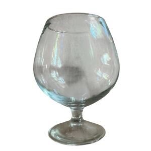 VTG Brandy Snifter 8 oz Glass Socializing Leisure 6" Cognac Cigar Man Cave Retro